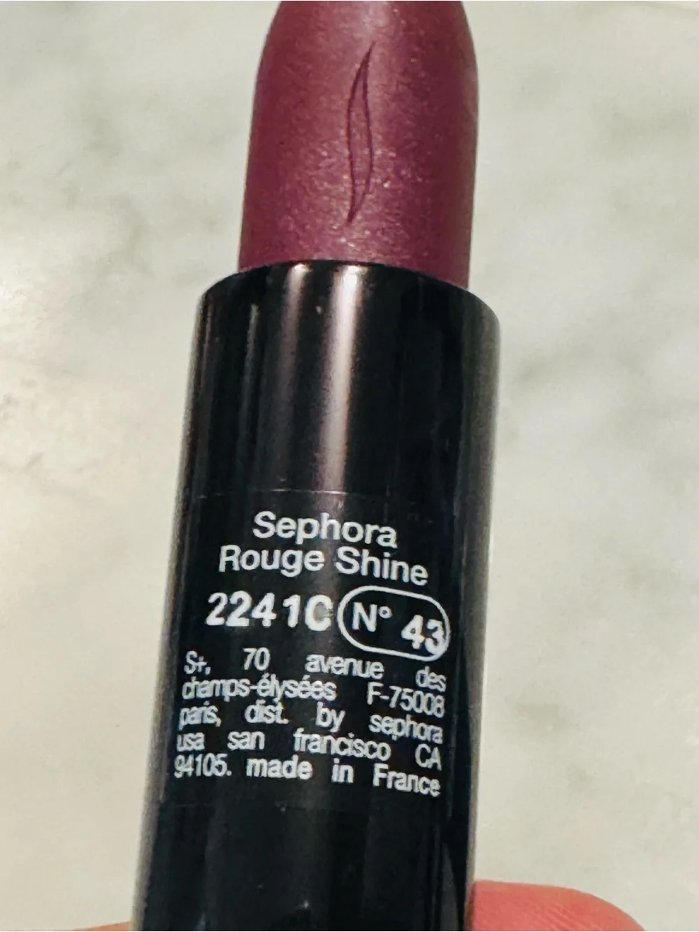 Sephora Shimmer Lipstick Rouge Shine #43 - Berry Plum